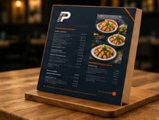 Menus printed by Print Ship Mail